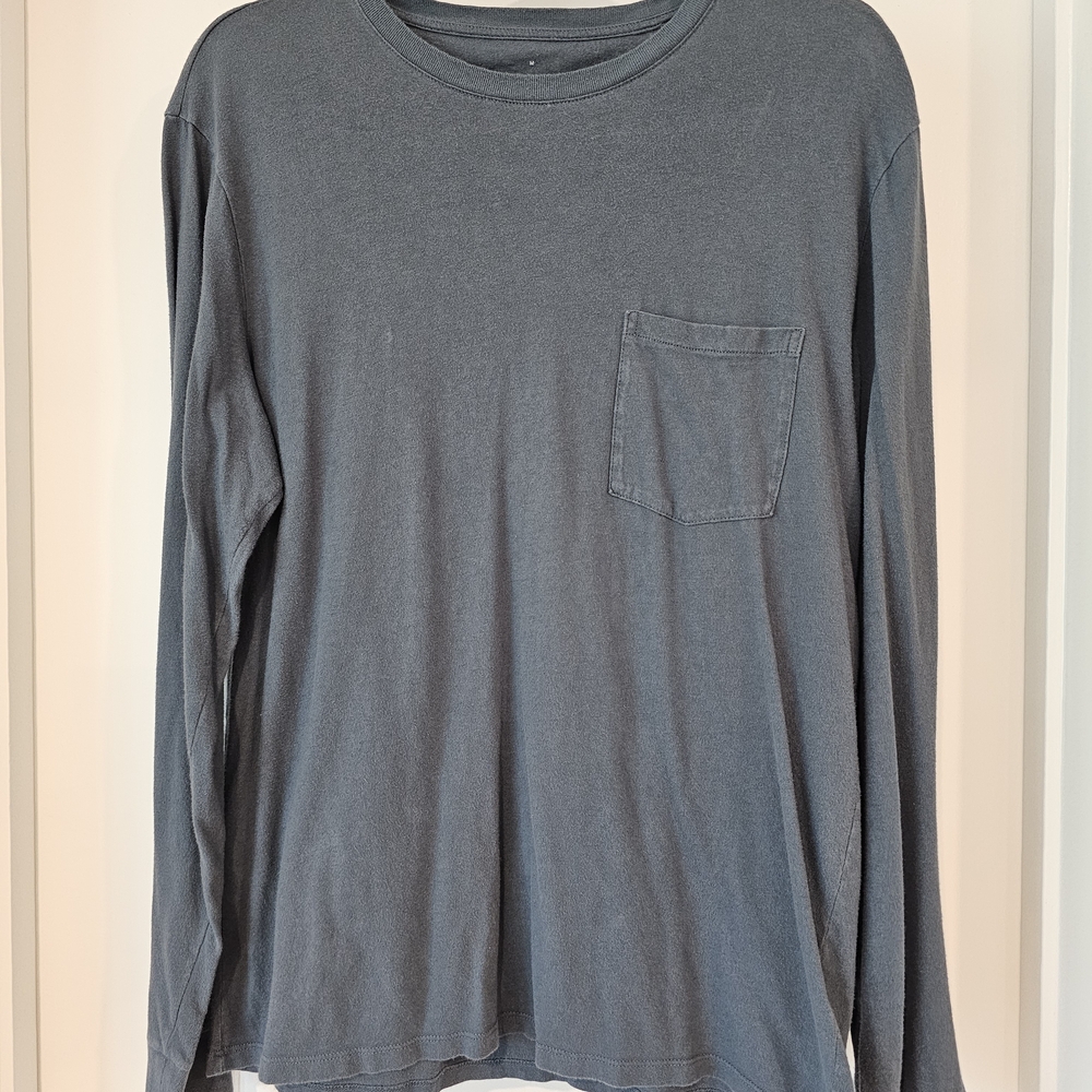 Everlane Men's Bluestone Long Sleeve Tee